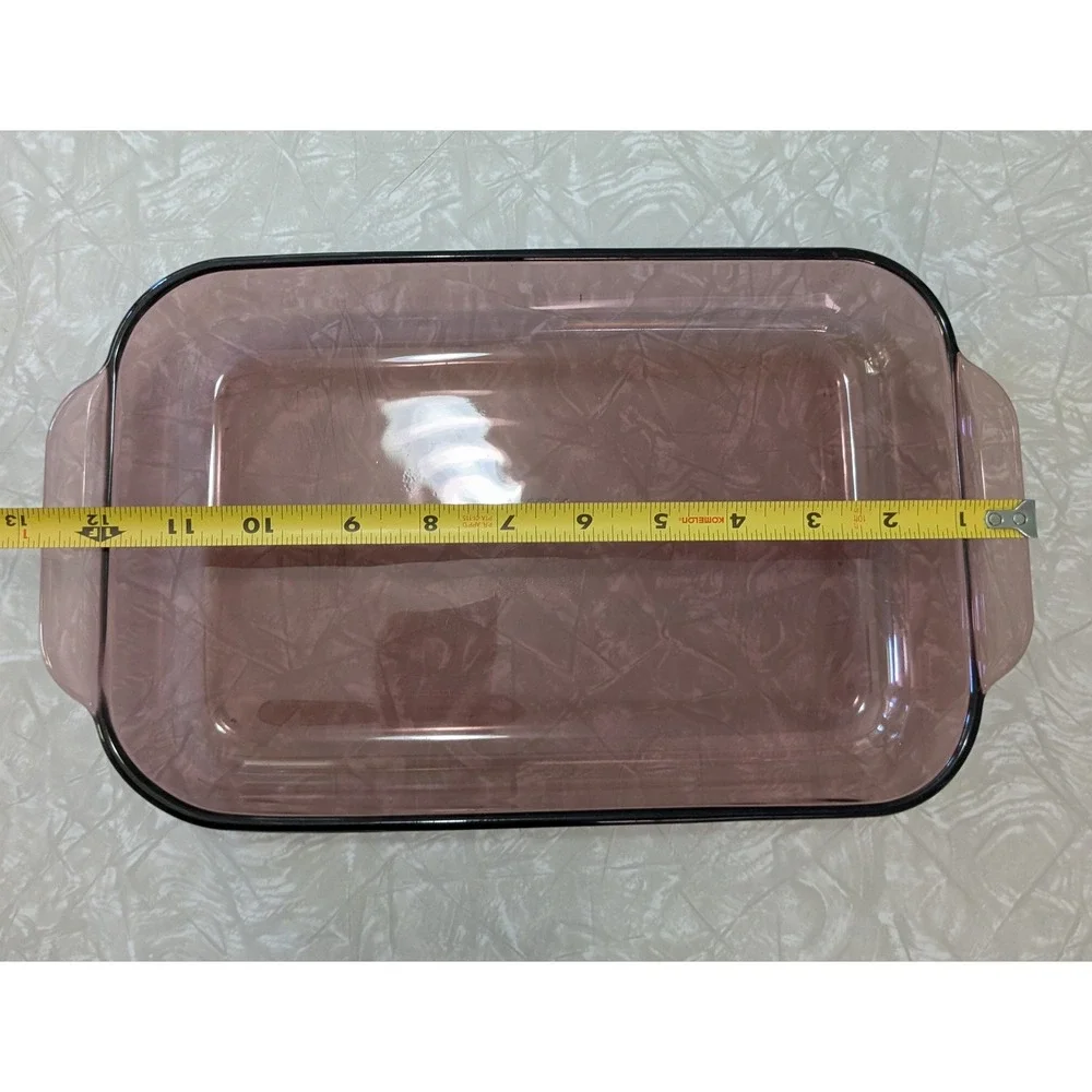 Pyrex Vintage Amethyst Glass Baking Dish 232-R 2Qt 2L 11x7x1.5 Purple